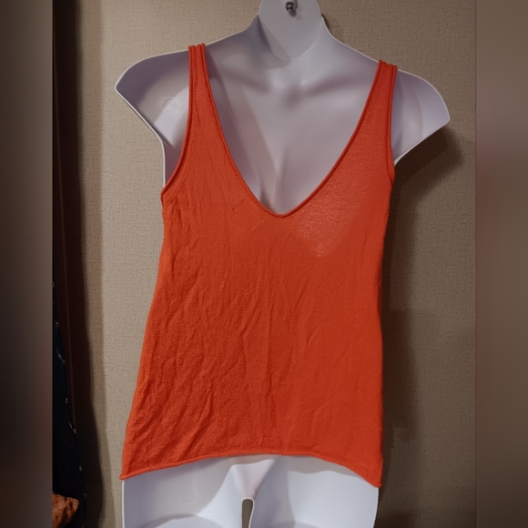 Every Vibrant Orange Women's Tank Top Size M - Picture 2 of 3